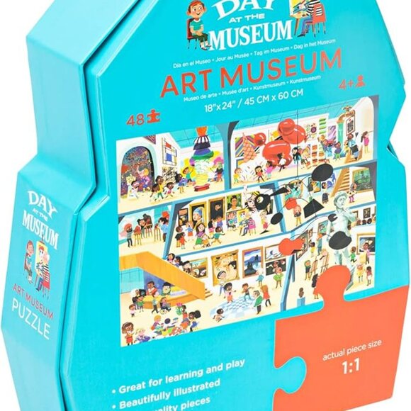 NWT Crocodile Creek Day At The Art Museum 48 Piece Jigsaw Puzzle - Picture 4 of 5